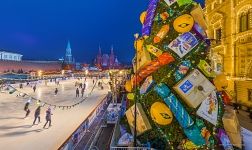 Rink and Christmas Tree at the Red Square