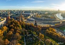 Above the Large Kremlin Square in autumn