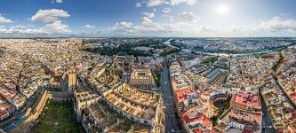 Bird's eye view of Seville