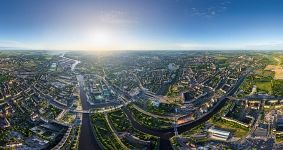 Bird’s eye view of Kaliningrad Bird’s eye view of Kaliningrad