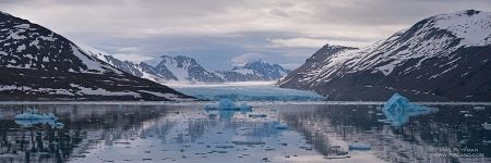 Polar landscape. Liefdefjorden (Love-fjord)