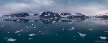 Polar landscape. Liefdefjorden (Love-fjord)