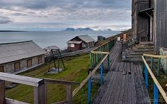 Barentsburg. House of Maya Plisetskaya Barentsburg. House of Maya Plisetskaya