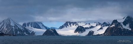 Svalbard Mountains at Forlandsundet