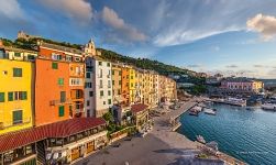 Colourful Houses at the embankment of Porto Venere