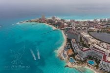 Bird's eye view of Cancun Bird's eye view of Cancun