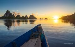 Sunset view from the boat, Indonesia