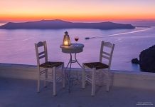 Evening in Santorini