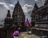 Visitors of the Prambanan