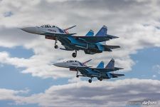 Su-30SMs, the Russian Knights aerobatic team