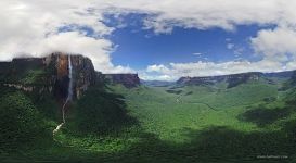 Panorama of Angel Waterfall, Venezuela Panorama of Angel Waterfall, Venezuela
