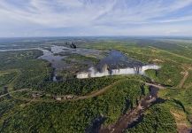 Above Victoria Falls, Zambia-Zimbabwe Above Victoria Falls, Zambia-Zimbabwe