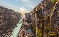 In the canyon. Victoria Falls, Zambia-Zimbabwe