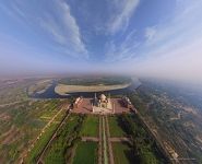 Taj Mahal from the altitude of 200 meters