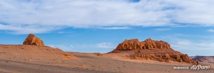 Panorama of Gobi Desert Panorama of Gobi Desert