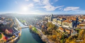 Above the Aare River