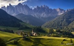 Church of St. Magdalena, Dolomites Church of St. Magdalena, Dolomites