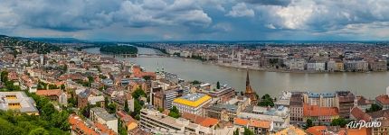 Bird's eye view of Budapest