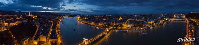 Panorama of Budapest at night Panorama of Budapest at night