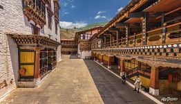In the Rinpung Dzong. Bhutan. Buddhism In the Rinpung Dzong. Bhutan. Buddhism