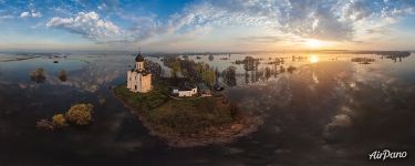 The Church of the Intercession of the Holy Virgin on the Nerl River. Russia. Orthodoxy The Church of the Intercession of the Holy Virgin on the Nerl River. Russia. Orthodoxy