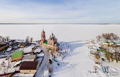 Forty Martyrs Church in winter. Pereslavl-Zalessky, Russia. Orthodoxy