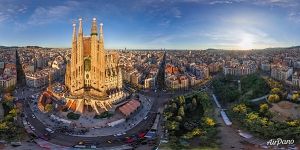 East side of Sagrada Familia. Barcelona, Spain. Catholicism