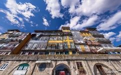 Houses at the embankment of Douro River