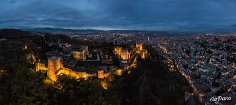 Alhambra at night