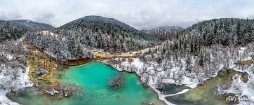 Huanglong, Sichuan. Bonsai Pond