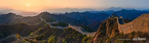 Panorama of the Great Wall of China Panorama of the Great Wall of China