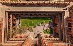 Above the entrance to the Fort