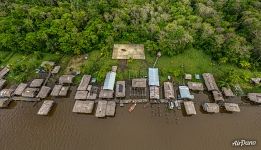 Street of stilt houses