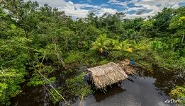 Hut at bayou