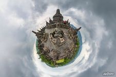 Buddha on the west side of Borobudur. Planet