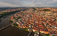 Above the Charles Bridge. Prague, Czech Republic Above the Charles Bridge. Prague, Czech Republic