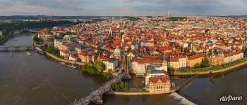 Above the Charles Bridge. Prague, Czech Republic Above the Charles Bridge. Prague, Czech Republic
