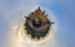 Buddha on the east side of Borobudur. Planet Buddha on the east side of Borobudur. Planet