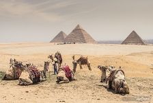 Great Pyramids of Giza in Egypt