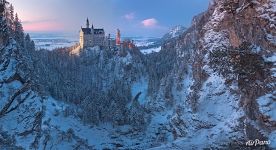 Neuschwanstein Castle in winter, Germany