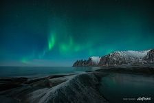 Northern lights above Senja Island Northern lights above Senja Island