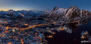 Svolvær at sunset Svolvær at sunset