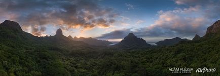 Belvedere de Opunohu, Moorea Belvedere de Opunohu, Moorea