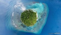 Above the Munandhoo Island Above the Munandhoo Island