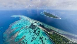 Above the Dhiyadhoo Island