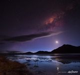Laguna Colorada Lake at night, Bolivia