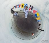 On the Dmitriy Donskoi nuclear ballistic missile submarine On the Dmitriy Donskoi nuclear ballistic missile submarine