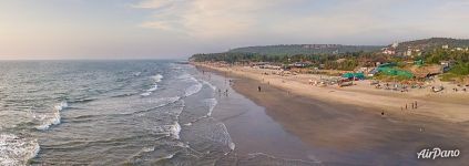 Panorama of Ashwem Beach