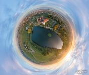 Castle lake. Planet