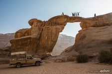 In Wadi Rum Desert